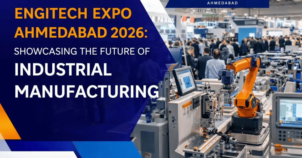 Engitech Expo 2026 showcasing industrial manufacturing, automation machinery, and engineering solutions at Ahmedabad exhibition