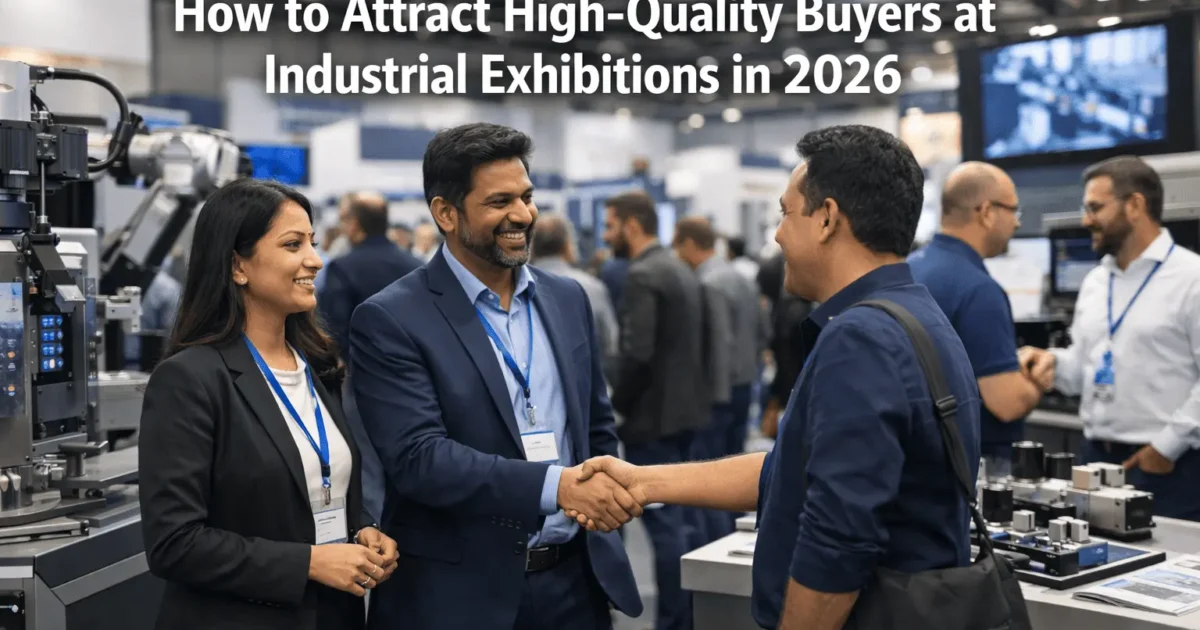 Learn how to attract high-quality buyers at industrial exhibitions in 2026 using proven strategies, smart booth design, and effective lead generation.